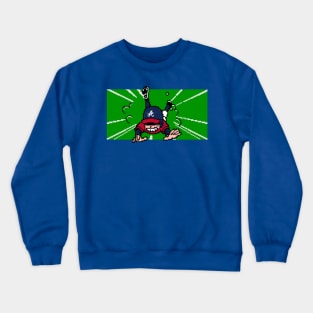 8-Bit Baseball Slide - Atlanta Crewneck Sweatshirt